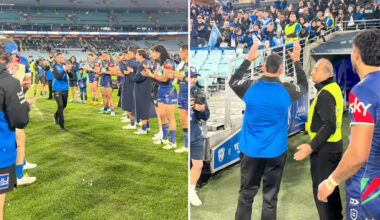 Emotional scenes after NRL star announces immediate retirement after 10-year career