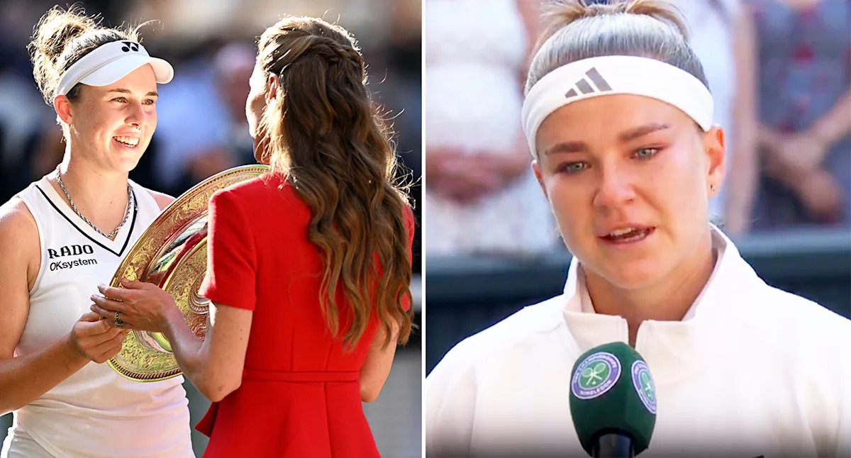Tennis world erupts over gutted Wimbledon runner-up's act in speech after women's final