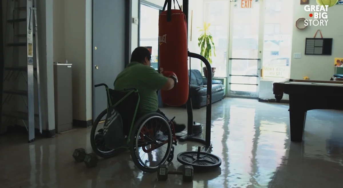 After Losing His Legs, He Discovered Wheelchair Boxing