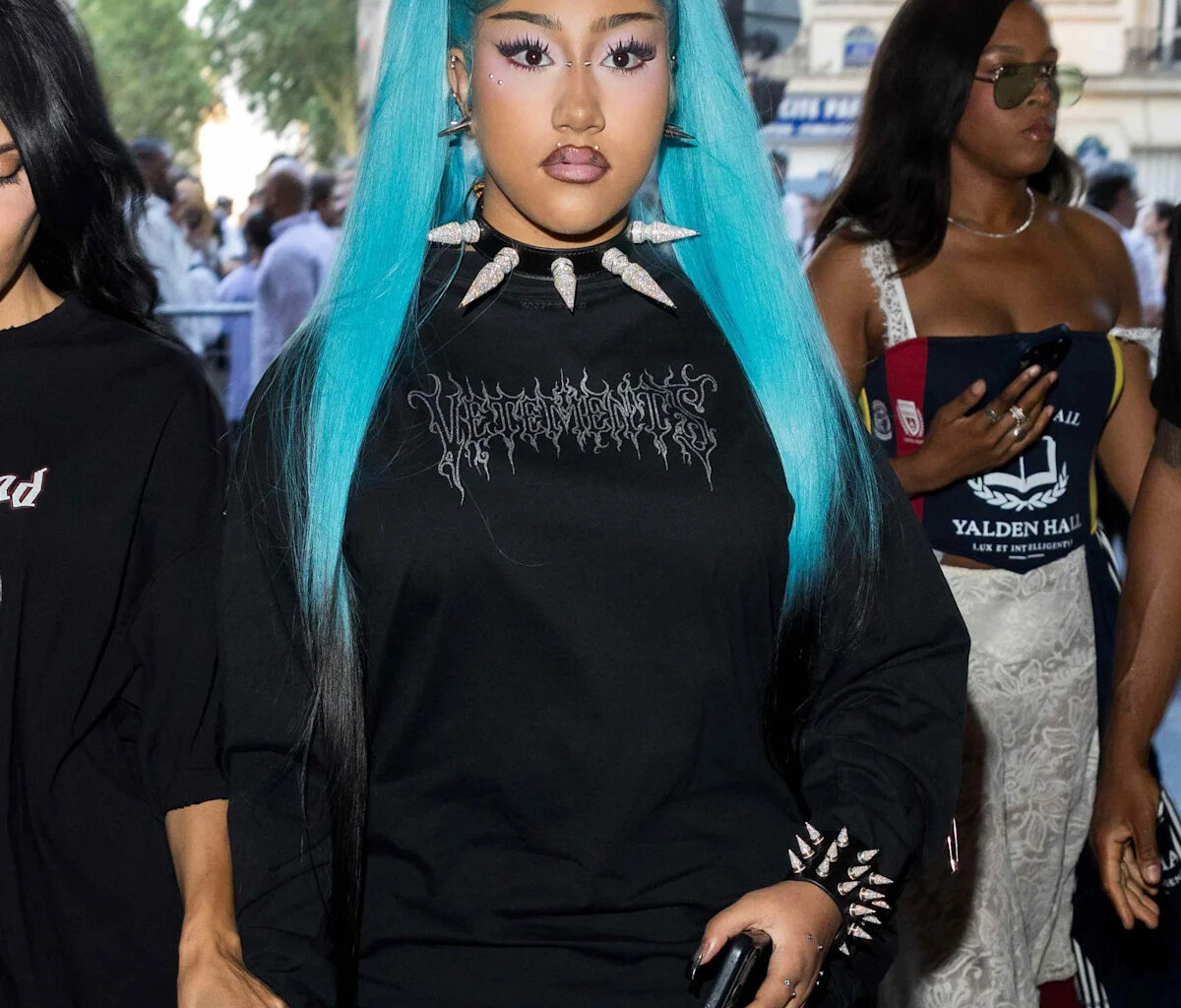 North West, 13, Swaps Out Her Extra-Long Electric Blue Hair for Her Shortest Chop to Date