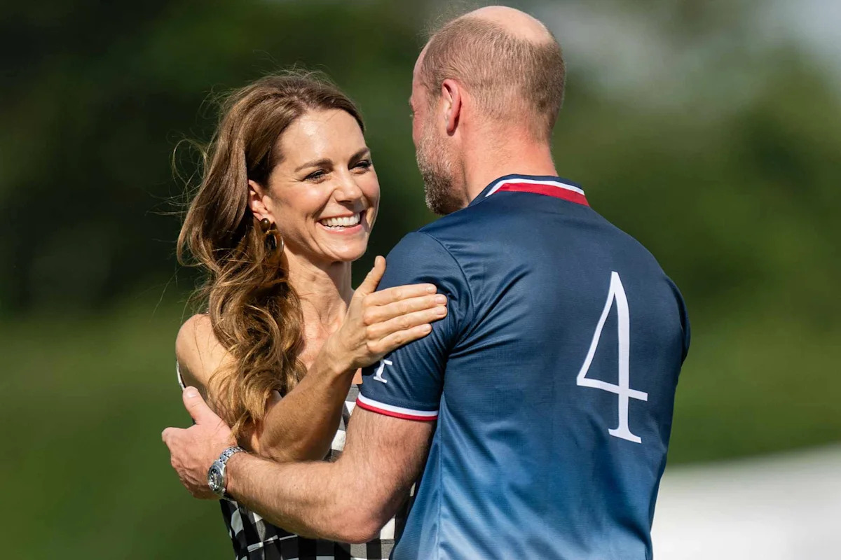 Kate Middleton and Prince William Kiss and Hold Hands in Rare Loved-Up Display at Polo Outing