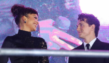Tom Holland and Zendaya Give Each Other Adorable Air Kisses in Candid “Spider-Man” Red Carpet Moment