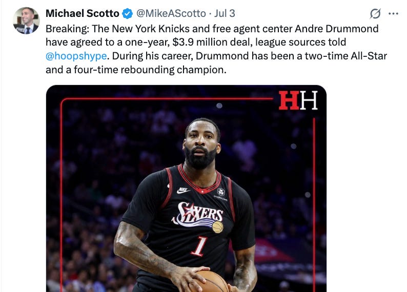 Welcome to New York, Andre!