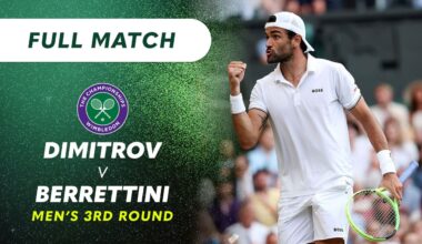 Watch Wimbledon Tennis - Season 2026 - Round 3: Grigor Dimitrov v Matteo Berrettini | Full Match Replay - 9Now