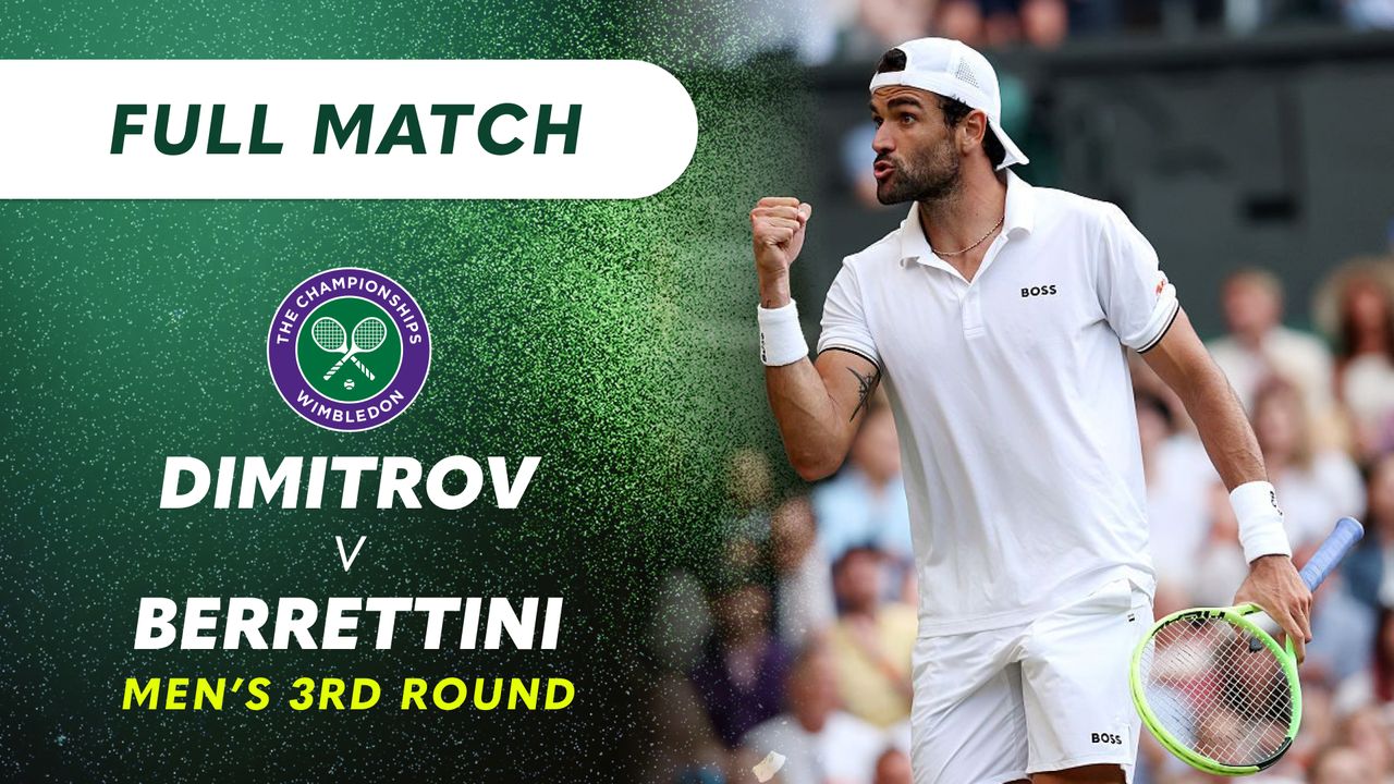Watch Wimbledon Tennis - Season 2026 - Round 3: Grigor Dimitrov v Matteo Berrettini | Full Match Replay - 9Now