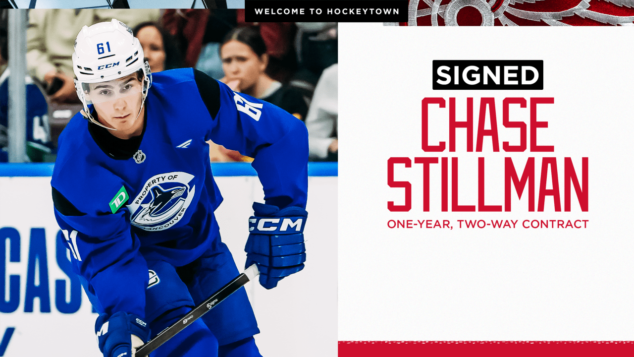 Red Wings sign Chase Stillman to one-year, two-way contract