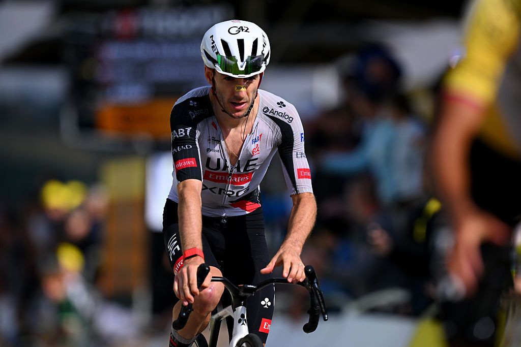 Adam Yates of UAE Team Emirates - XRG crosses the finish line during the 113th Tour de France 2026