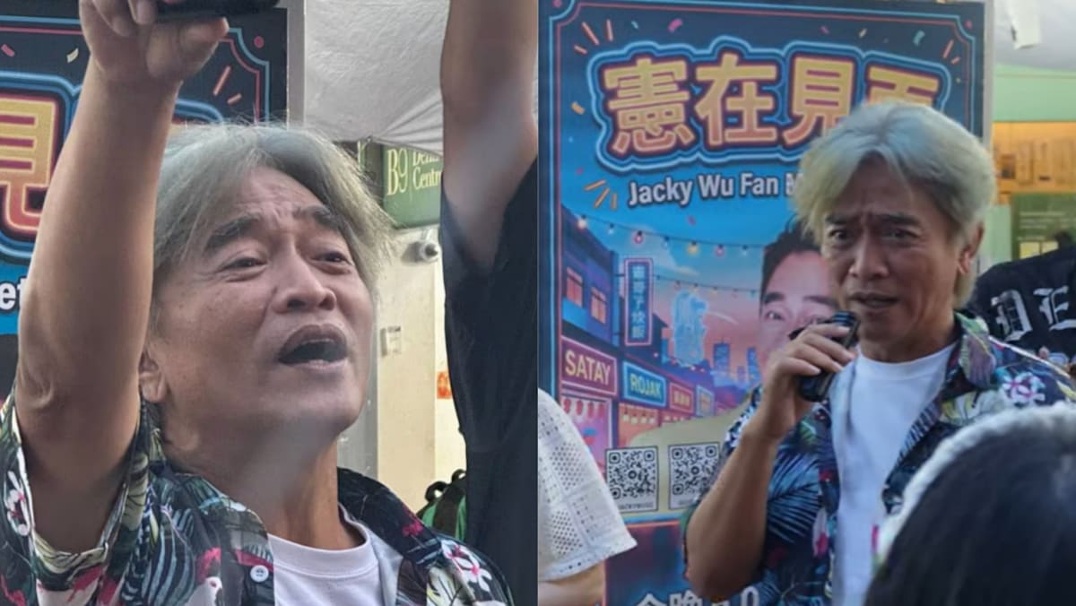 Taiwanese host Jacky Wu holds surprise meet-and-greet with fans at Clementi pasar malam