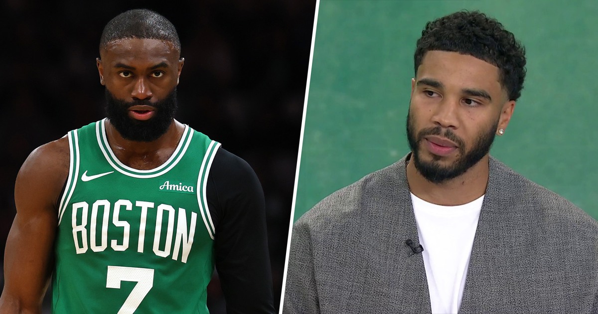 Jayson Tatum Reacts to Rumors He and Jaylen Brown Clash Off Court: EXCLUSIVE