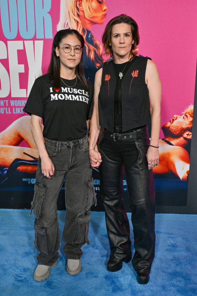 Katy Nishimoto and Cameron Esposito at the premiere of "I Want Your Sex"