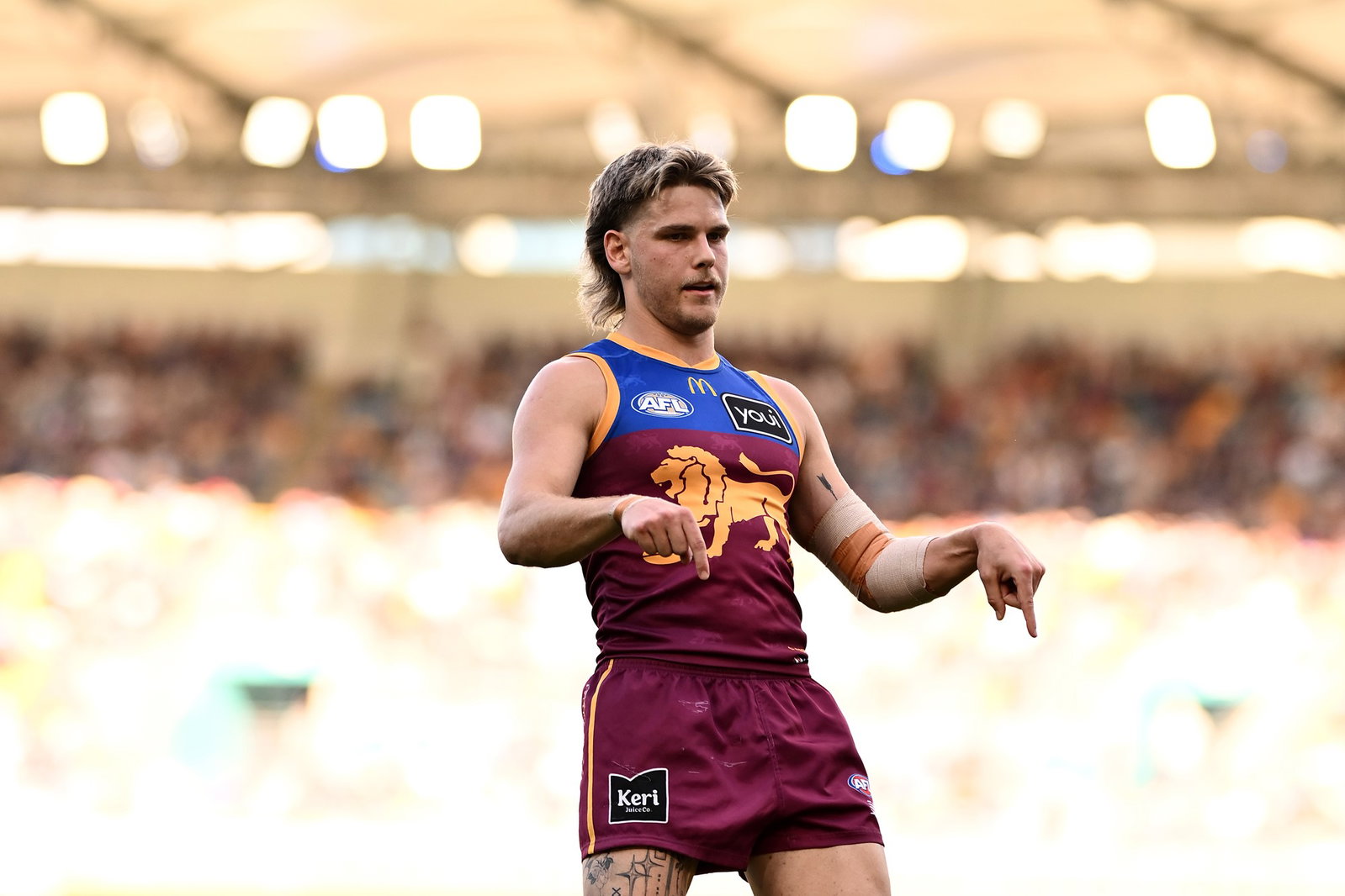 Will Ashcroft dominated as Brisbane recorded its seventh straight win.