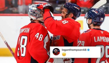 Capitals use Alex Ovechkin goal against Logan Thompson in schedule release video — and he noticed