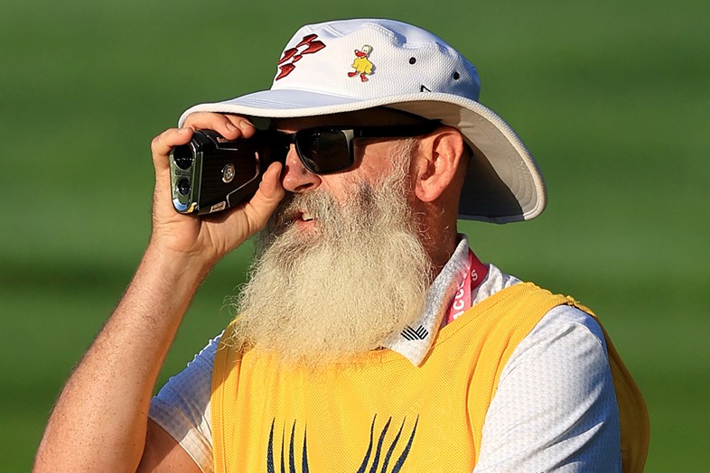 The Open leader Lucas Herbert's caddie was spotted using a rangefinder at Royal Birkdale.