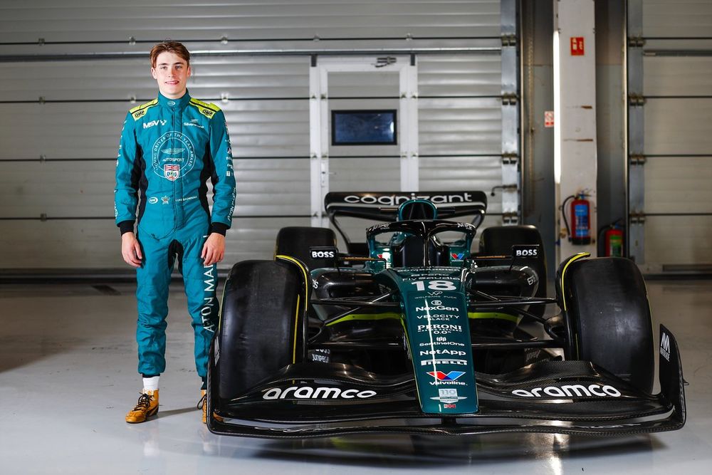 Browning tested an Aston Martin F1 car as a prize for winning the Autosport Award