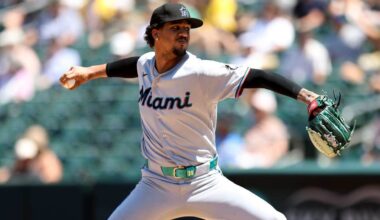 Marlins Pull Eury Pérez After Seven Perfect Innings, Survive 9-8 Thriller vs. A’s