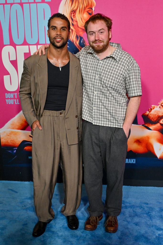 Mason Gooding and Cooper Hoffman at the premiere of "I Want Your Sex"