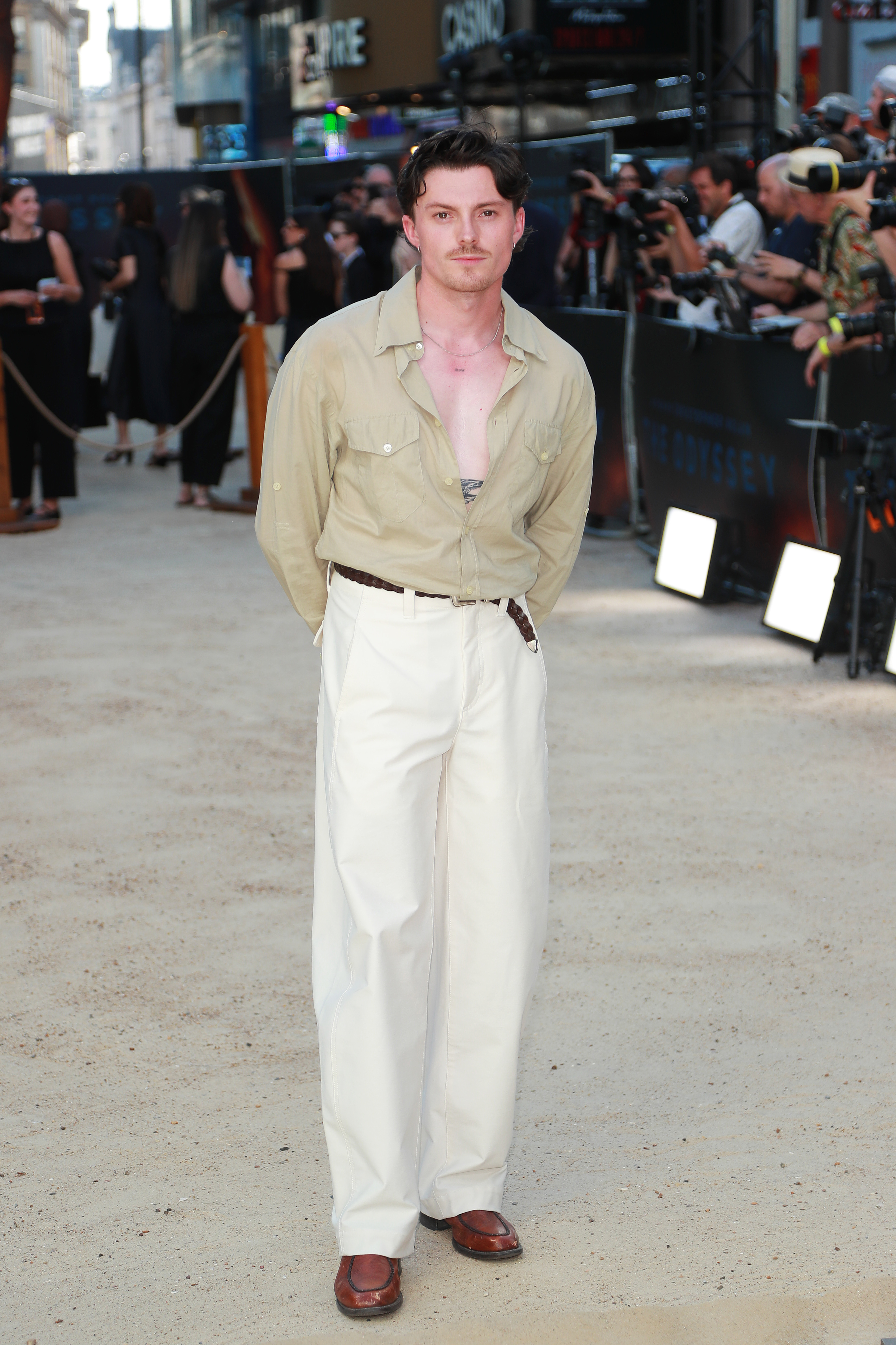 Max Selwood attends the UK premiere of The Odyssey in London