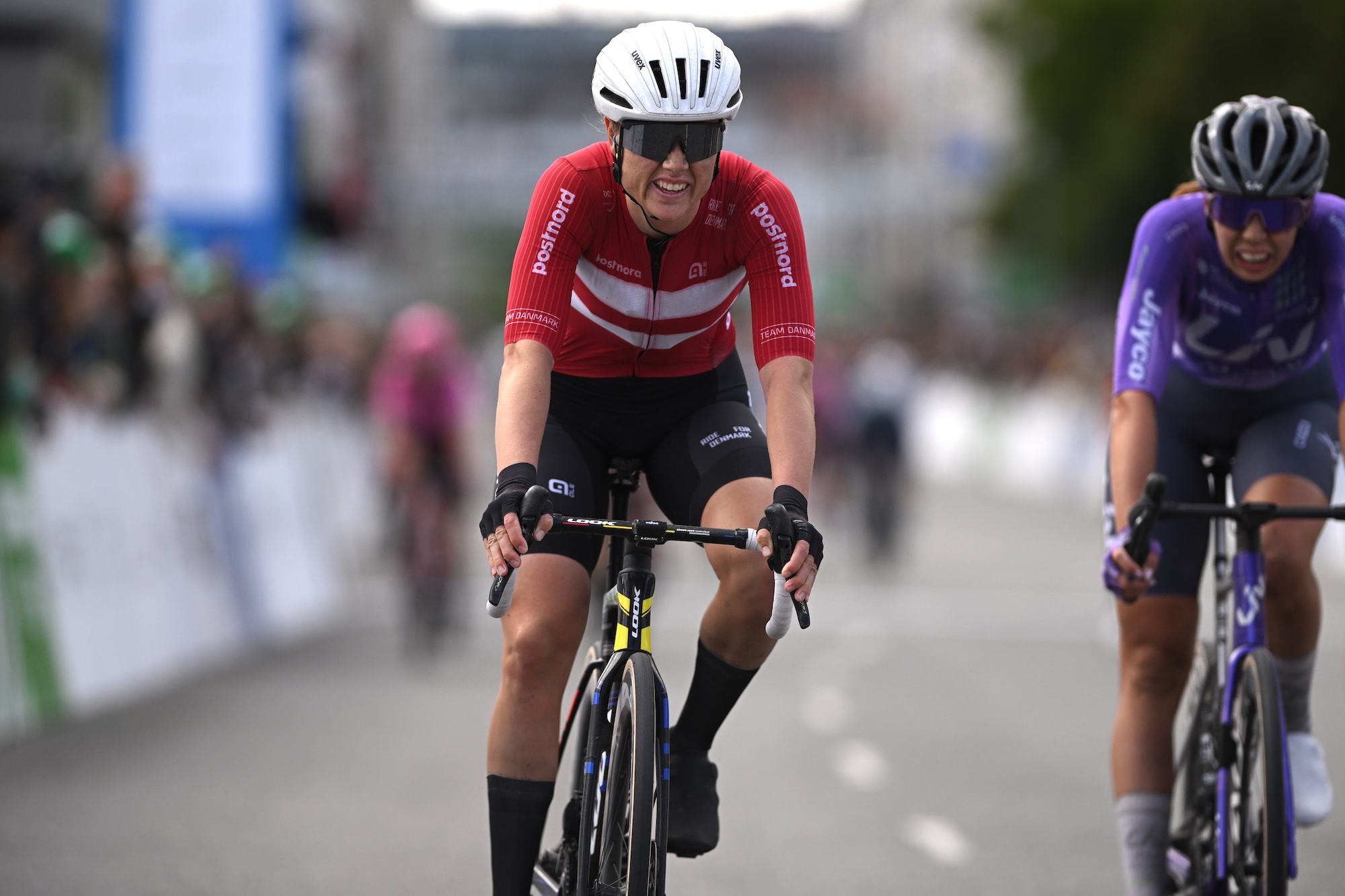 Amalie Dideriksen of Denmark and Team Denmark crosses the finish line during the 2nd Copenhagen Sprint 2026 (Photo by Luc Claessen/Getty Images)