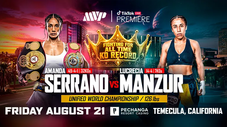 Serrano vs Manzur: First-Ever Boxing on TikTok LIVE Aug 21