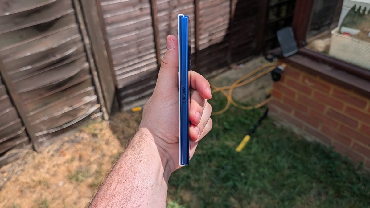 3d printed case on back of galaxy z fold 7