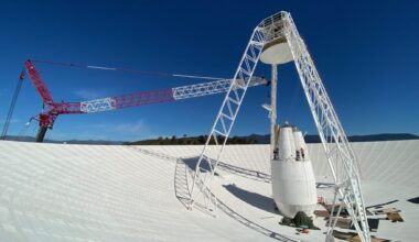 Voyager 2 flew so far below the plane of the solar system after Neptune that only one antenna on Earth can still send it commands, a 70-metre dish outside Canberra, which went offline for eleven months of repairs in 2020 while the spacecraft flew on in silence, unable to be told anything.