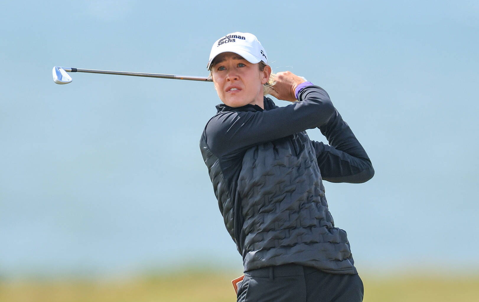 Nelly Korda in action at the 2025 AIG Women