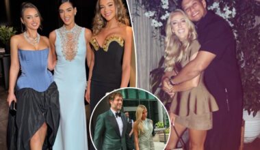All the NFL WAGs spotted at Taylor Swift and Travis Kelce's wedding