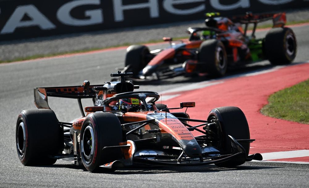Piastri ultimately finished over half a minute behind teammate Norris in Spain.