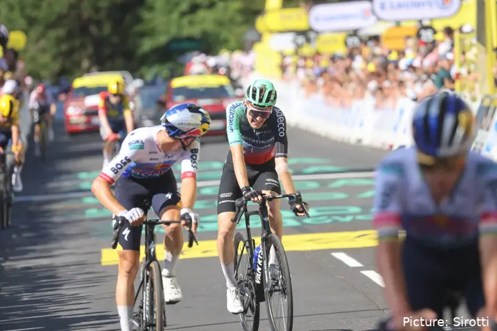 Paul Seixas on Stage 10 of the 2026 Tour de France
