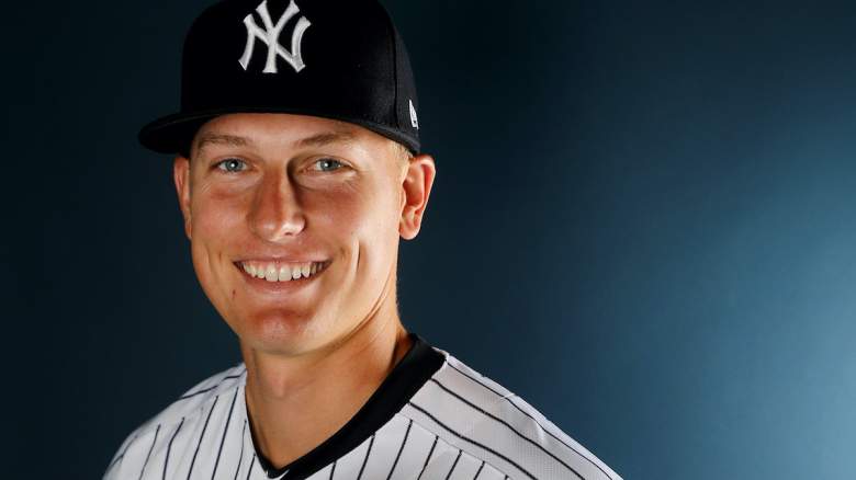 Brian Keller in his Yankees uniform.