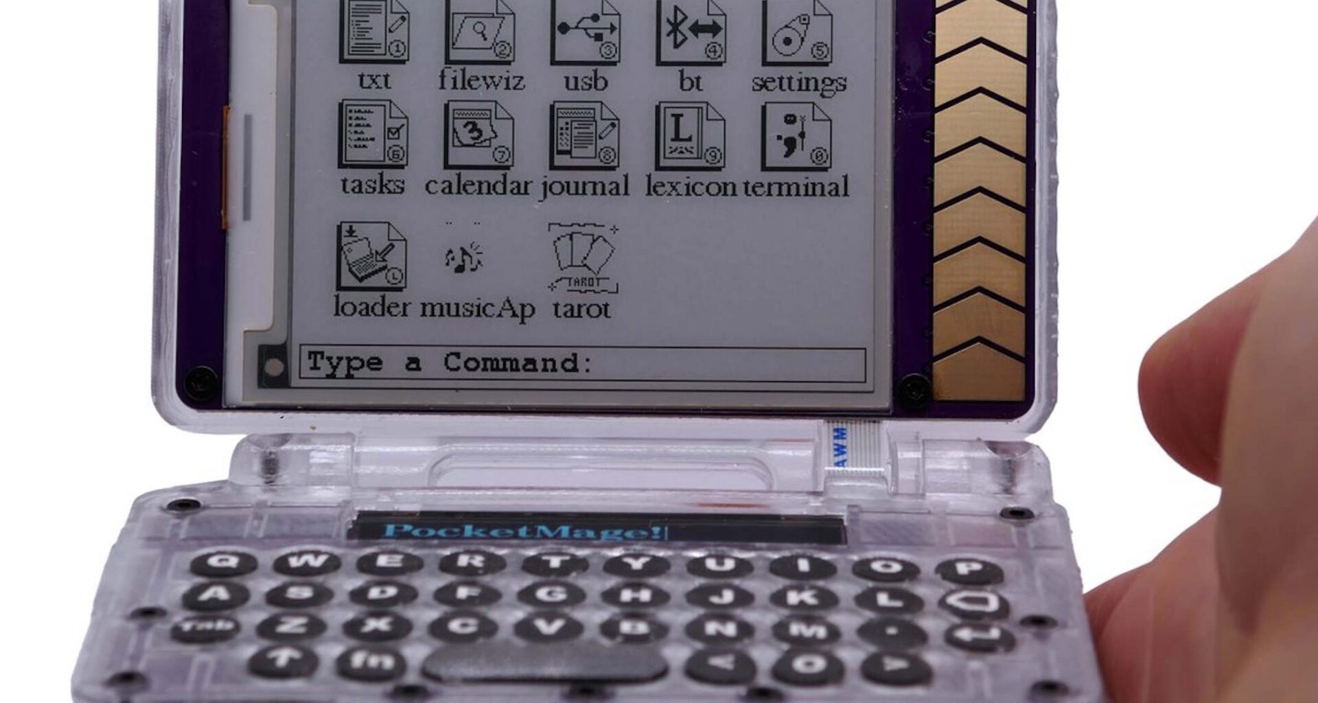 PocketMage: Distraction-free handheld PDA with e-paper & physical keyboard