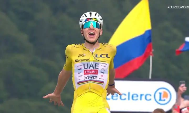 Tadej Pogacar won stage 14 of the 2026 Tour de France