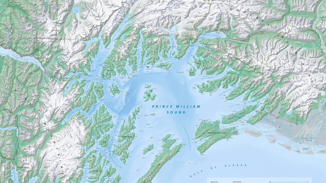 Location of Prince William Sound | Wikimedia Commons Prince William Sound
