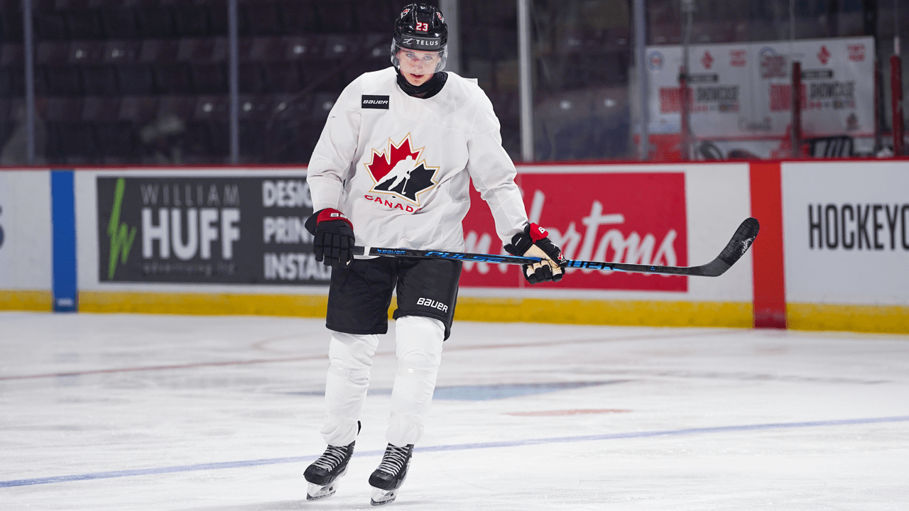 With family in stands, Jimmy Lombardi impresses for Team Canada at World Junior Summer Showcase