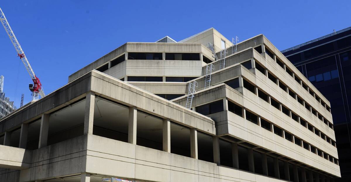 The City Health Centre, on the corner of Alinga Street and Moore Street, remains closed for further testing. Picture by Melissa Adams