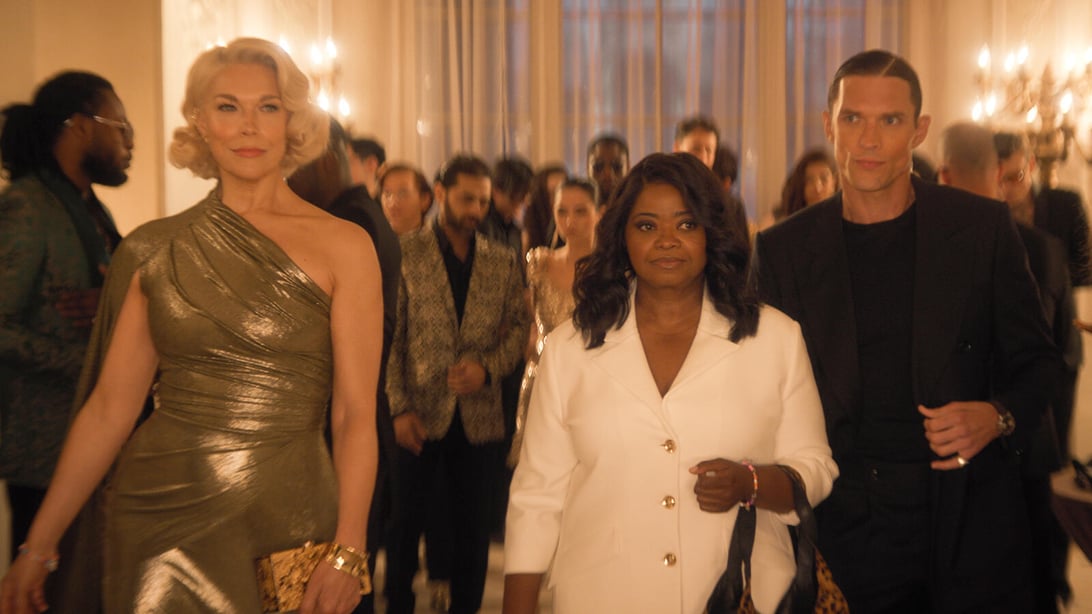 Hannah Waddingham, Octavia Spencer, and Ed Skrein, Ride or Die