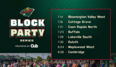 Minnesota Wild Announces Dates and Locations for 2026 Block Party Series Presented by CUB