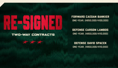 Minnesota Wild Re-signs Forward Caedan Bankier and Defensemen Carson Lambos and David Špaček to One-year, Two-way Contracts