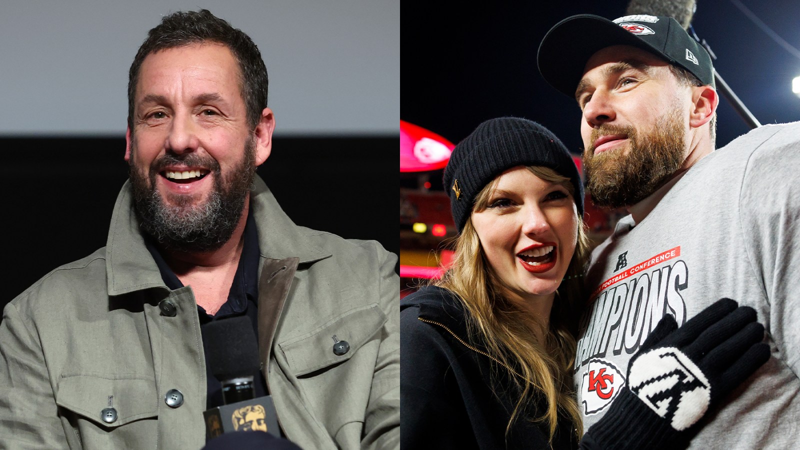 What Adam Sandler Said at Taylor Swift and Travis Kelce's Wedding