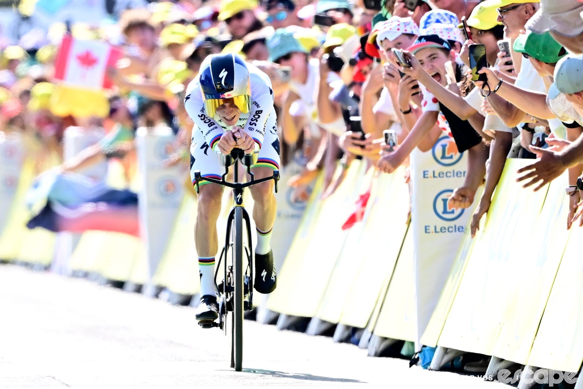 Evenepoel powers to a TT victory on stage 16 of the Tour de France