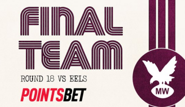 Final Team: NRL Round 18 vs Eels