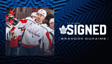 Maple Leafs Sign Forward Brandon Duhaime