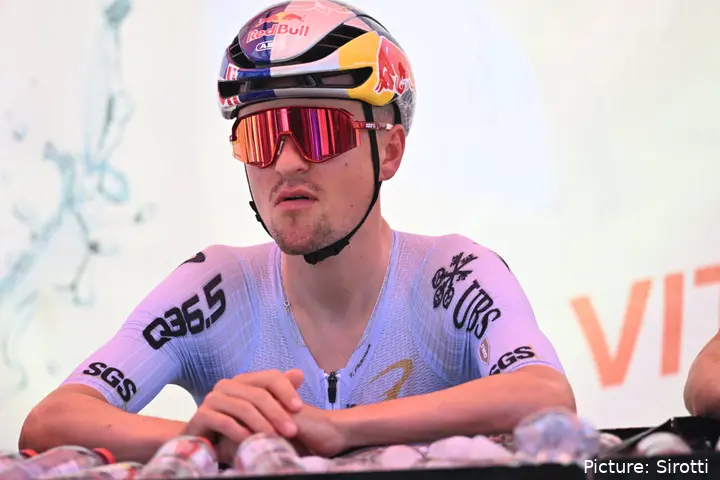 Tom Pidcock on stage 2 of the 2026 Tour de France