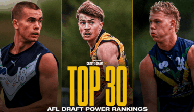 AFL Draft: July Power Rankings