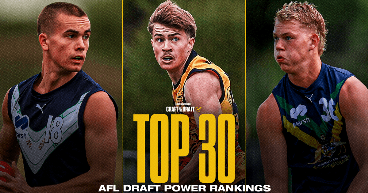 AFL Draft: July Power Rankings