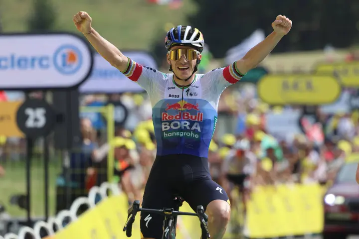 Remco Evenepoel at the 2026 Tour de France