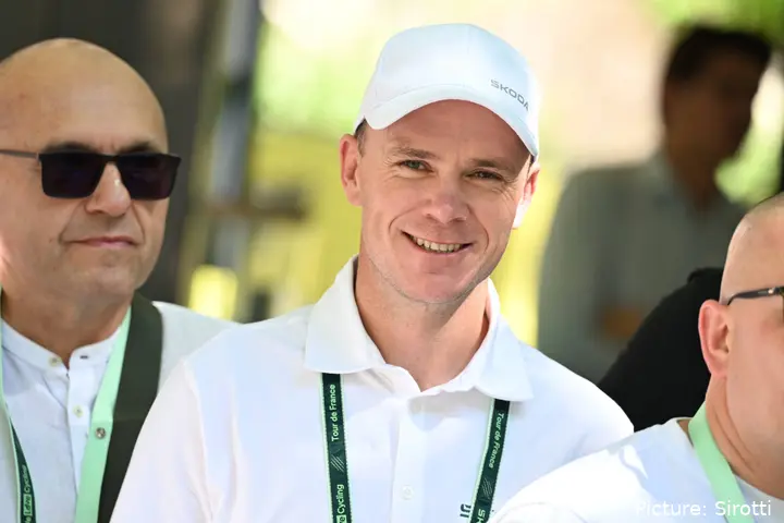 Chris Froome at stage 4 of the 2026 Tour de France
