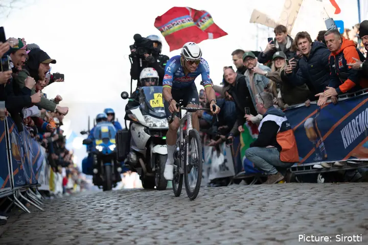 Mathieu van der Poel at the 2026 Tour of Flanders