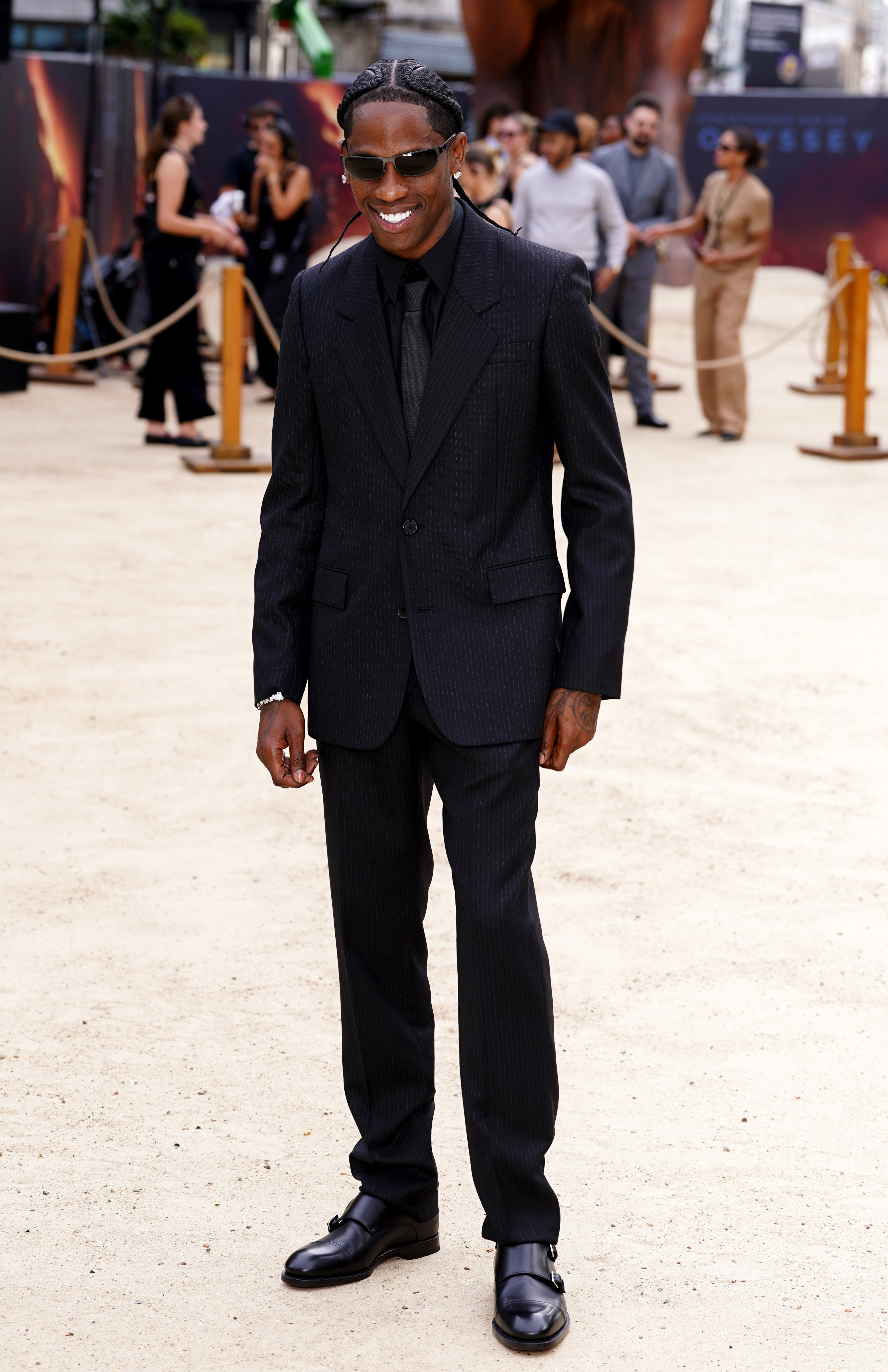Travis Scott attending the Odyssey world premiere 