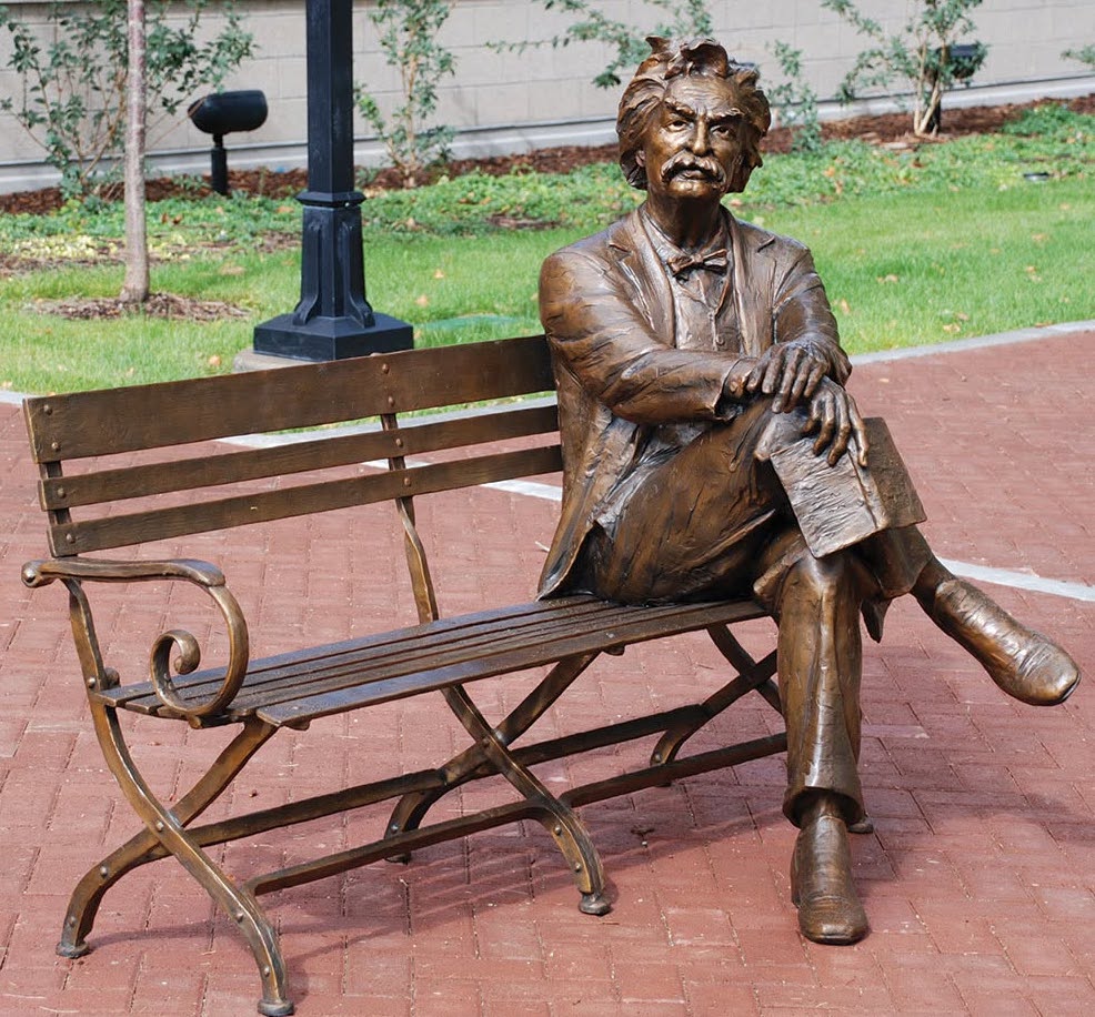 Carson City to welcome Mark Twain legacy with bronze sculpture Friday at McFadden Plaza